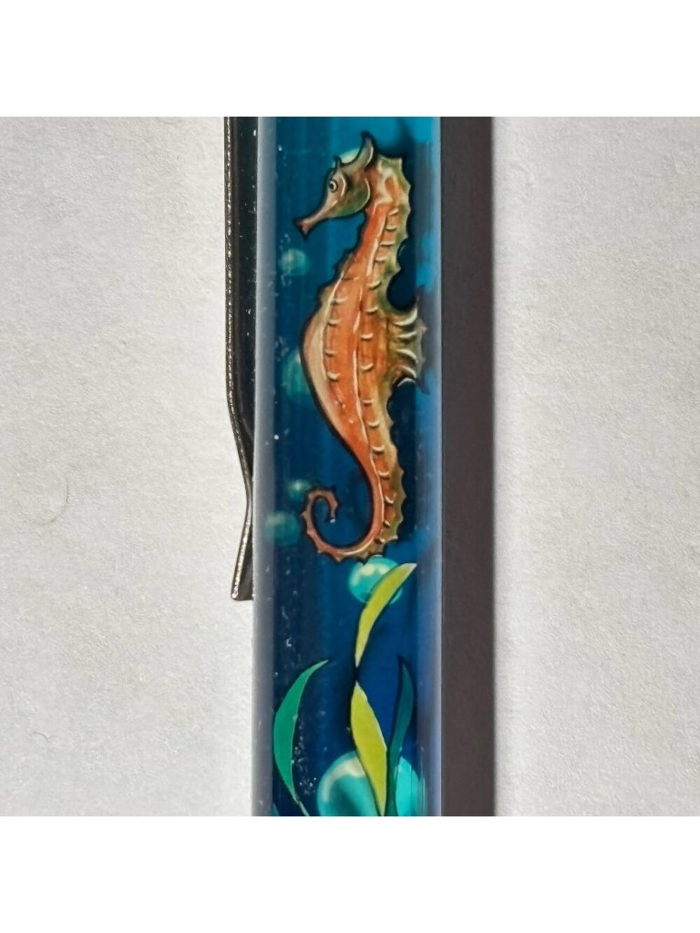 Pacific Park Santa Monica Pier California Floaty Pen Seahorse Moves Souvenir Vtg
